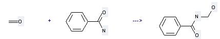 N-(Hydroxymethyl)benzamide can be prepared by benzamide with formaldehyde. 
